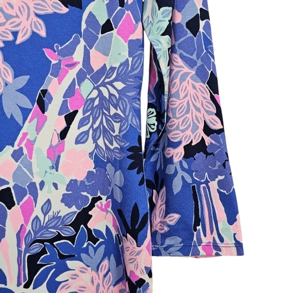 Lilly Pulitzer Melli Dress Iris Blue Graffiti Park Womens Size Medium Colorful - Picture 11 of 15